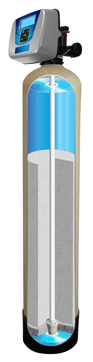 The Keystone acid neutralizing system shown in cutaway view